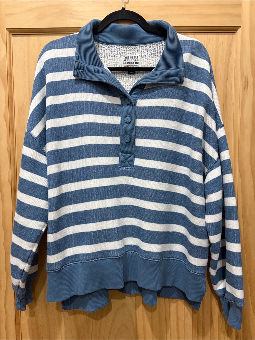American Eagle striped sweatshirt